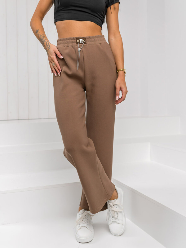 Damen Hose wide leg Braun Bolf W5226