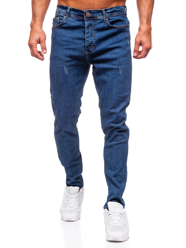 Herren Jeanshose regular fit Dunkelblau Bolf 6312