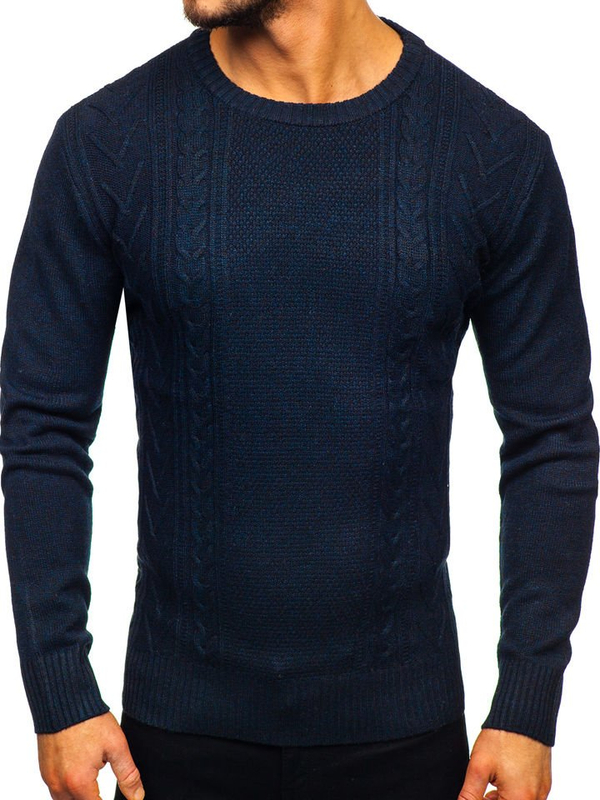 Herren Pullover Dunkelblau Bolf H1937