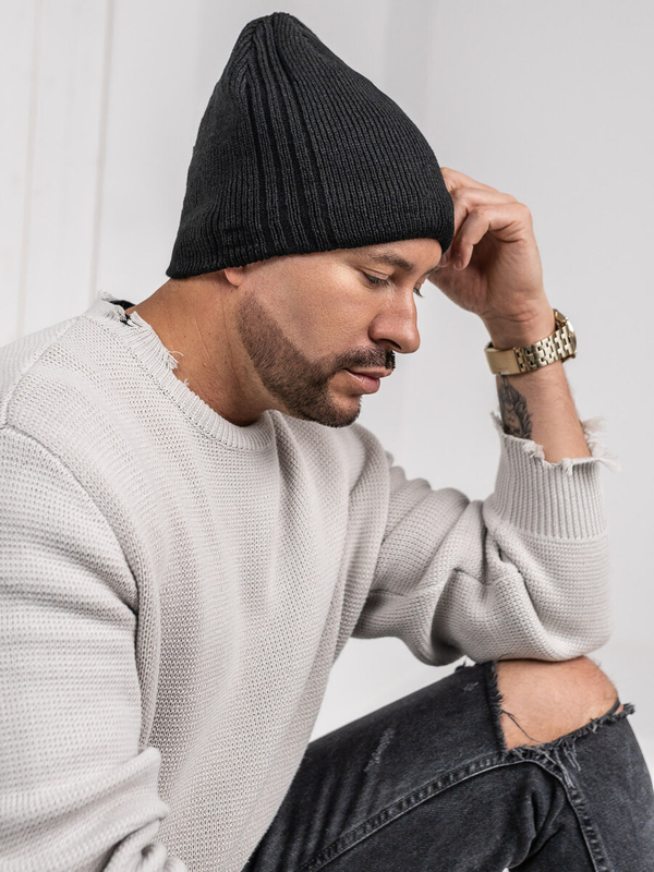 Herren Wintermütze Schwarz Bolf 387074