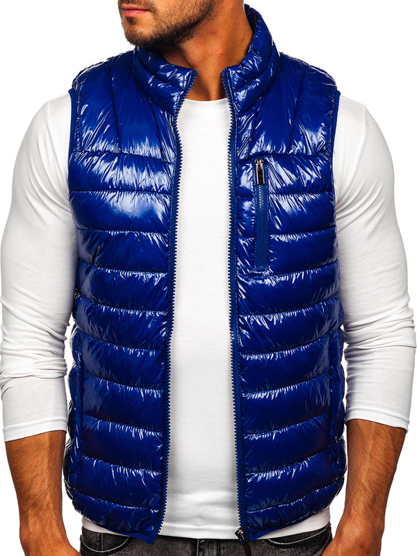 Herren Steppweste Blau Bolf R0109A