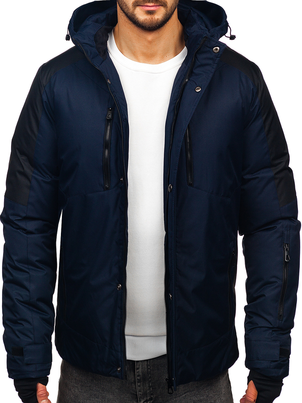 Herren Winterjacke Dunkalblau Bolf 91M9902