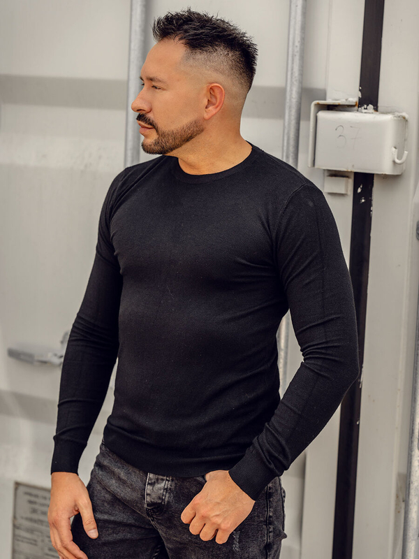 Herren Pullover Schwarz Bolf MMB602A