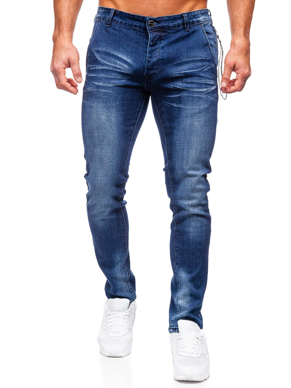 Herren Jeanshose slim fit Dunkelblau Bolf MP0091BS