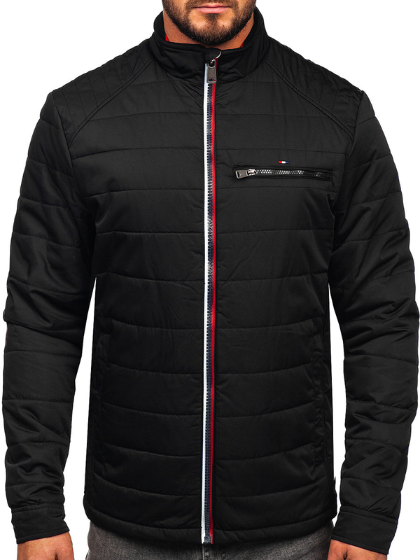 Herren Übergangsjacke Schwarz Bolf 2060