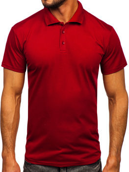 Herren Polohemd Kurzarm Weinrot Bolf 8T80