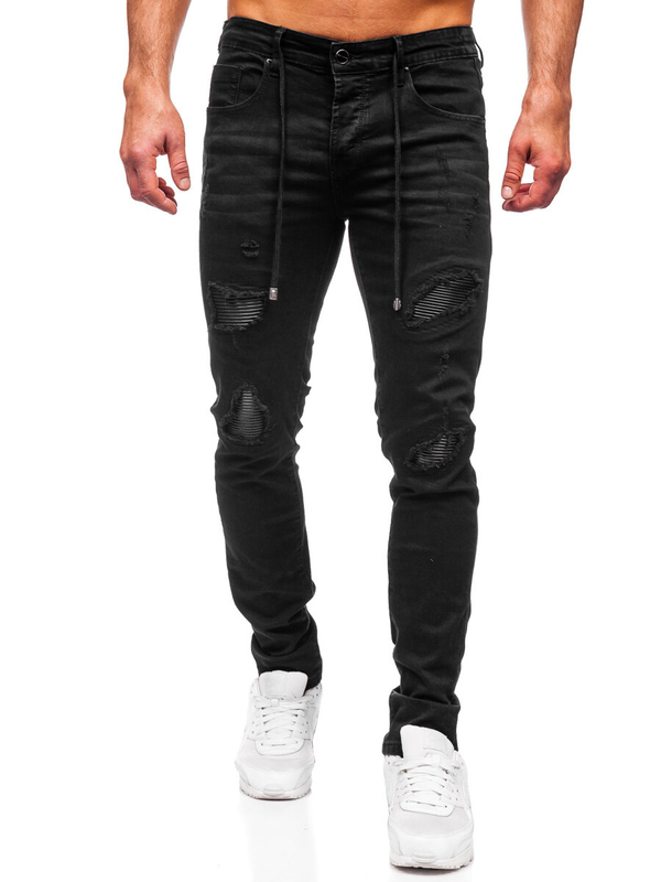 Herren Jeanshose regular fit Schwarz Bolf MP0100N