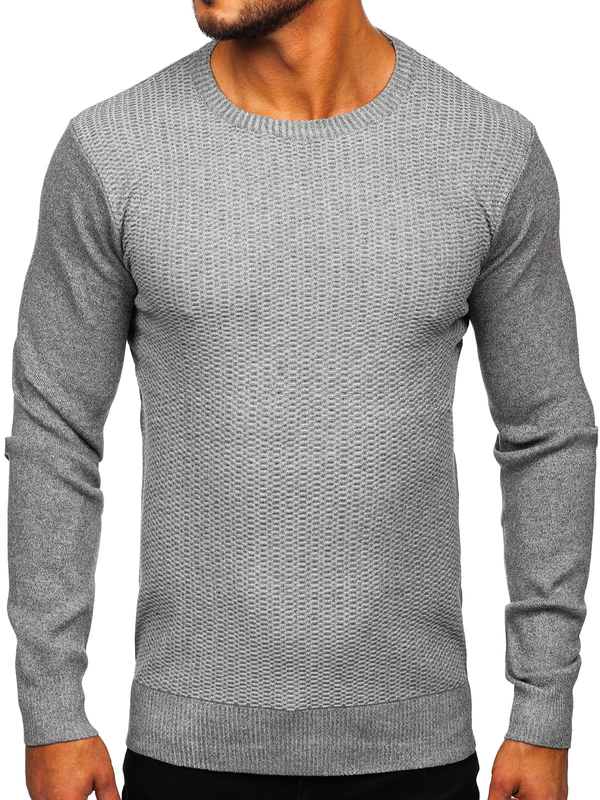 Herren Pullover Grau Bolf S8523