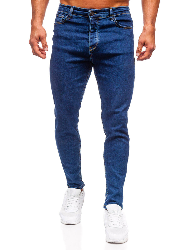 Herren Jeanshose regular fit Dunkelblau Bolf 6019
