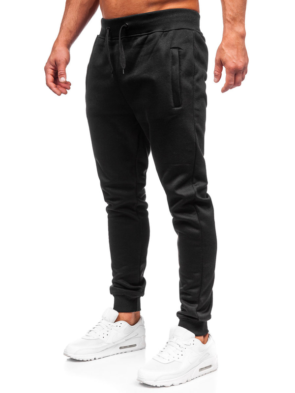 Herren Sweathose Sporthose Joggers Schwarz Bolf XW06