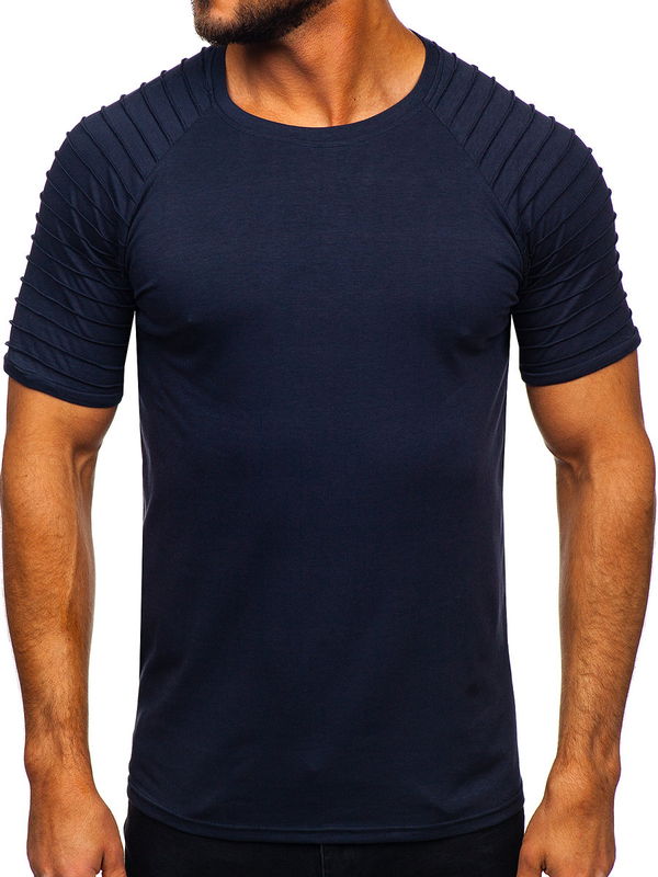 Herren T-Shirt Duneklblau Bolf 8T88