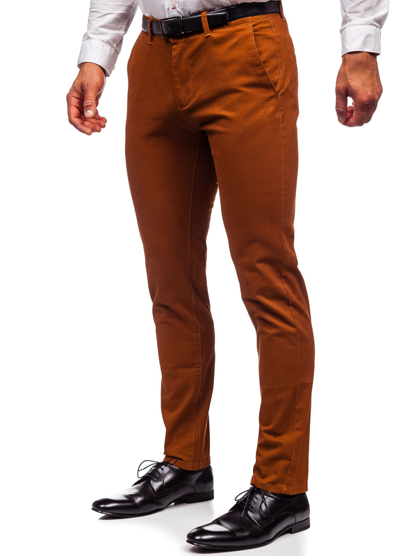 Herren Hose Chinos Braun Bolf 1143