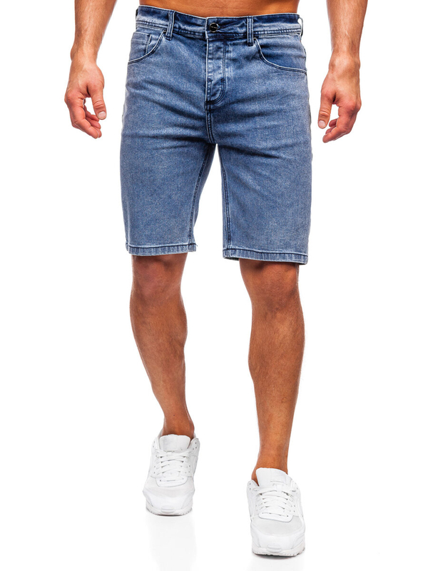 Herren Kurze Hose Jeansshorts Dunkelblau Bolf MP0274BS