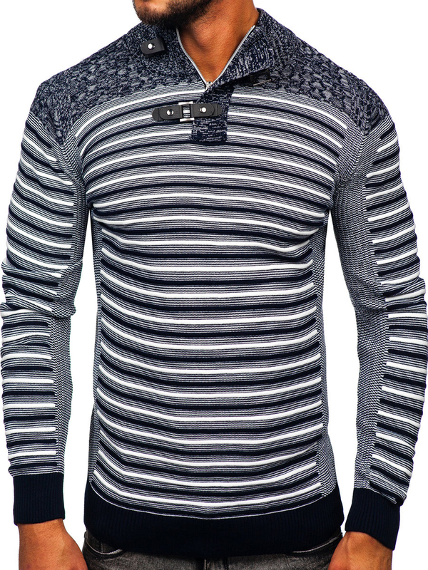Herren Pullover mit Stehkragen Bolf 1028