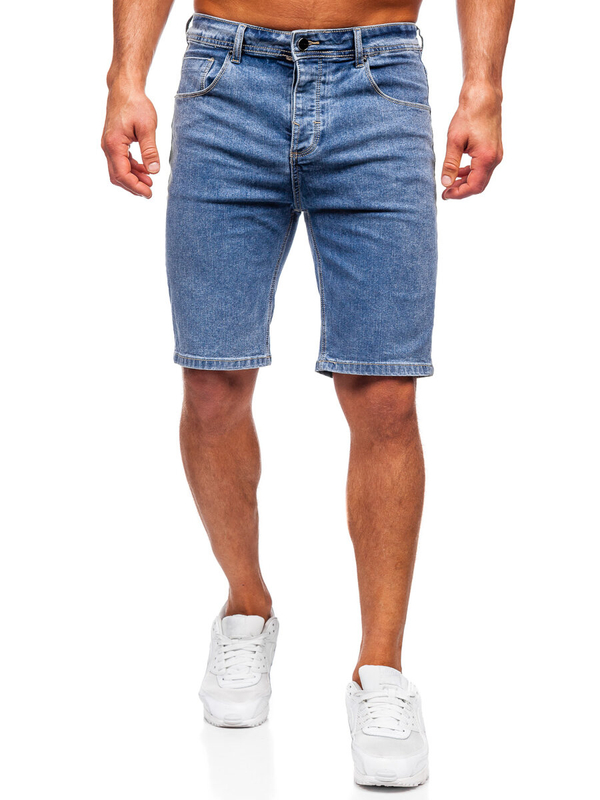 Herren Kurze Hose Jeansshorts Dunkelblau Bolf MP0274BC