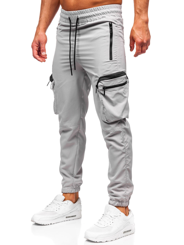 Herren Sporthose Cargohose Joggers Grau Bolf HSS296