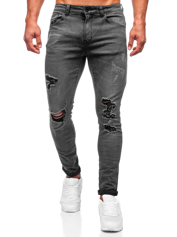 Herren Jeanshose slim fit Schwarz Bolf KS2081