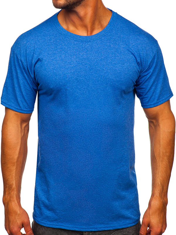 Herren T-Shirt Uni Blau Bolf B10