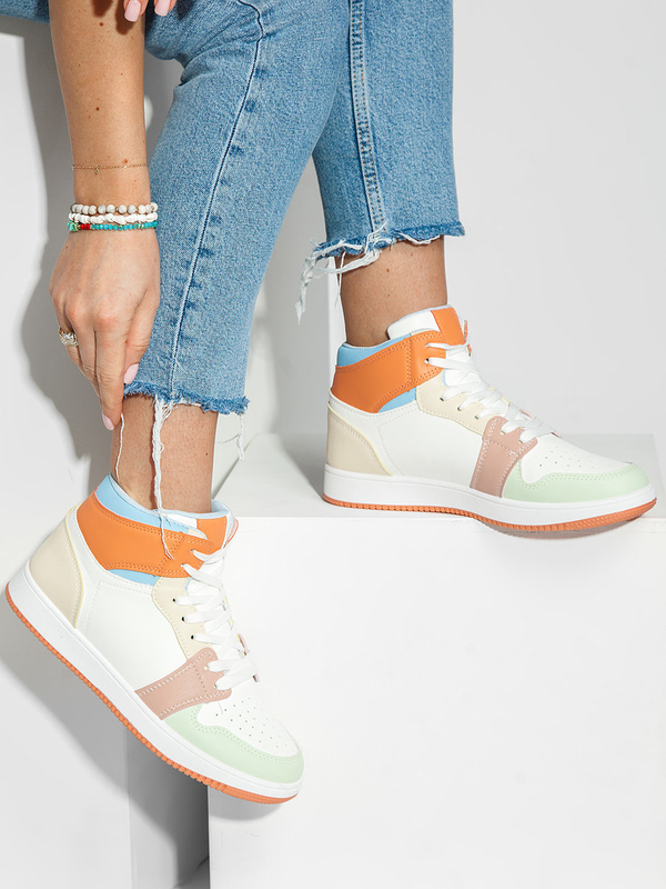 Damen Halbschuhe Sportschuhe Sneakers Orange Bolf TMH294