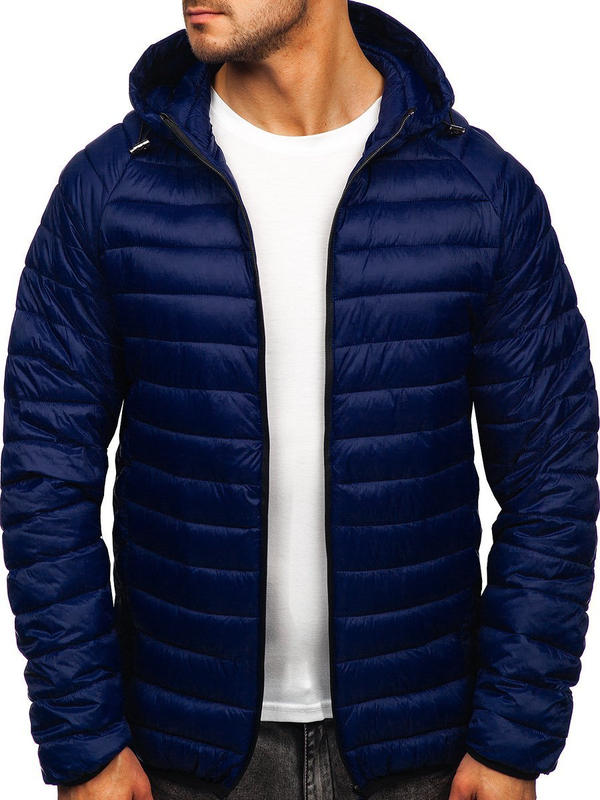 Herren Steppjacke Übergangsjacke Dunkelblau Bolf 13021