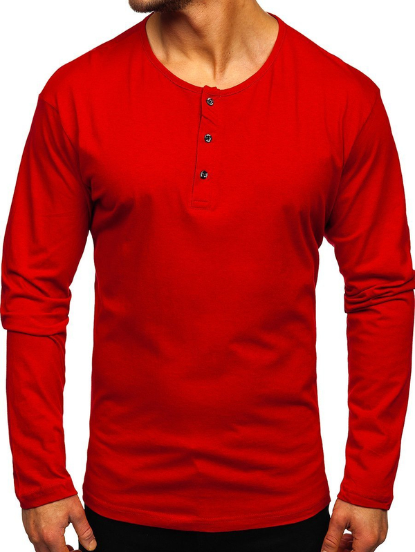 Herren Longsleeve Rot Bolf 1114
