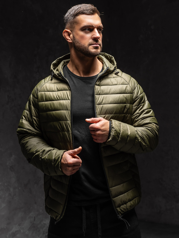 Herren Gepolsterte Übergangsjacke Grün Bolf 13021A1