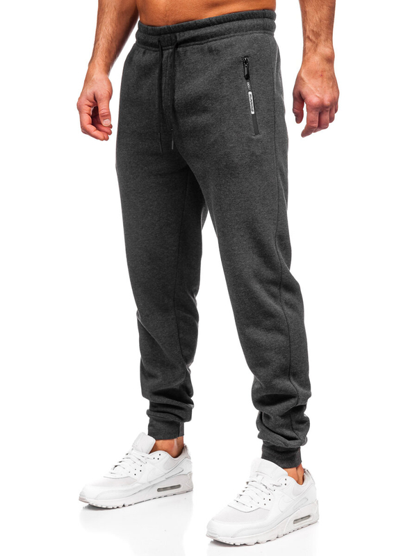Herren Sporthose Joggers Schwarzgrau Bolf JX6275