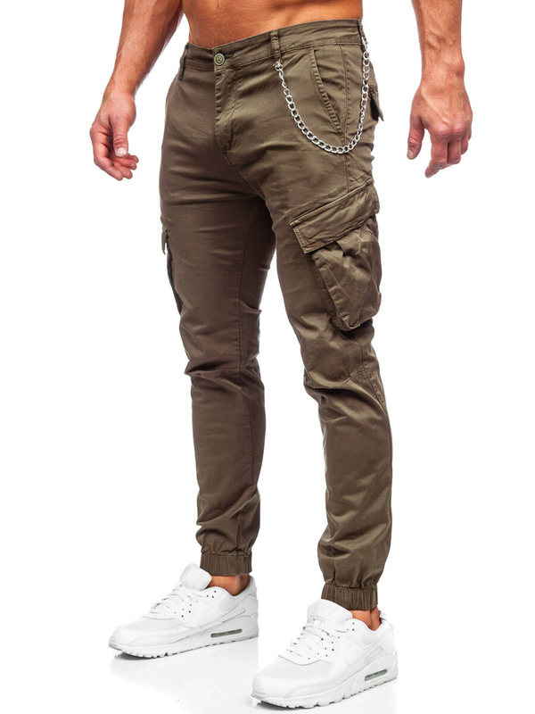 Herren Hose Joggers Cargohose Khaki Bolf SK850