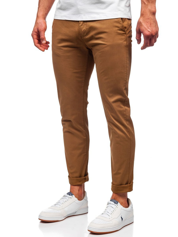 Herren Hose Chinos Camel Bolf 1146