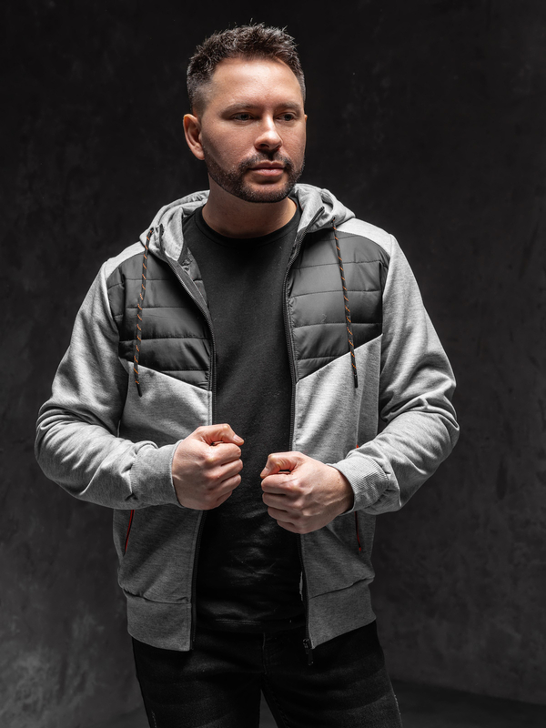 Herren Übergangsjacke Grau Bolf KS2149A1