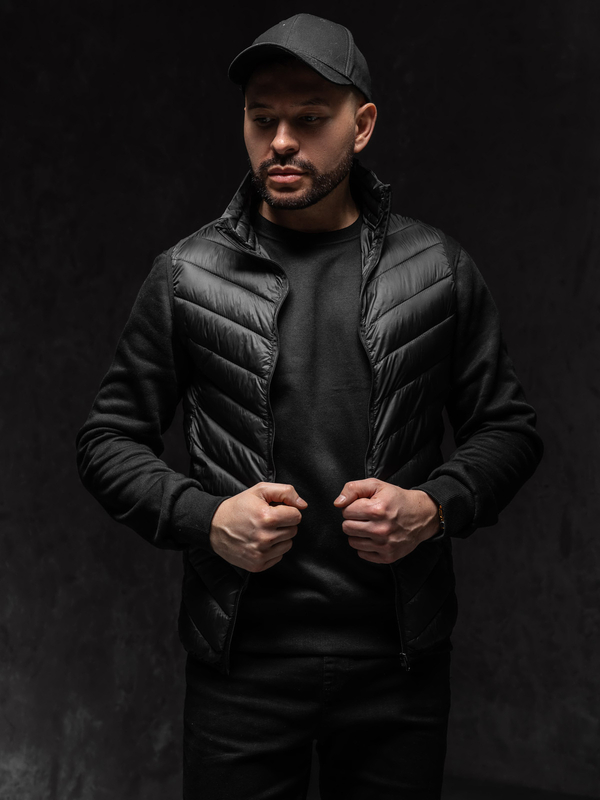 Herren Steppweste Schwarz Bolf 13073A1