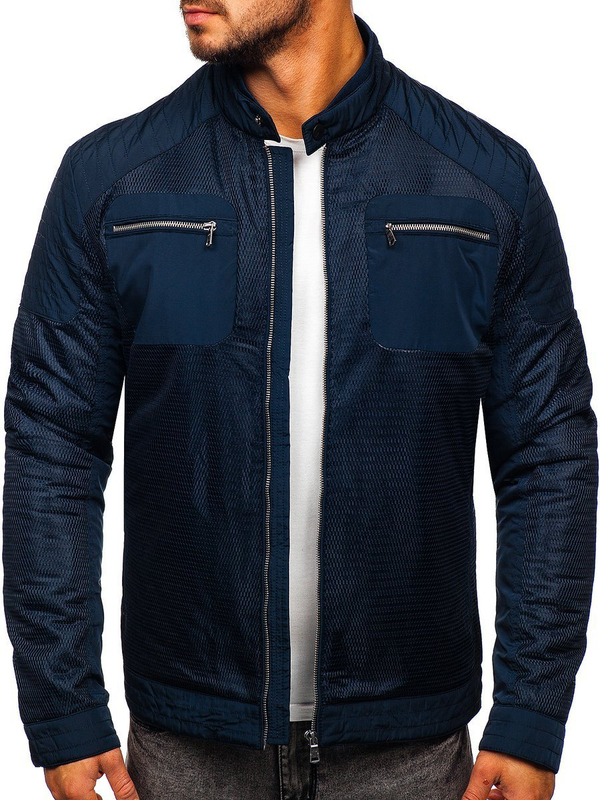 Herren Übergangsjacke Dunkelblau Bolf 1702