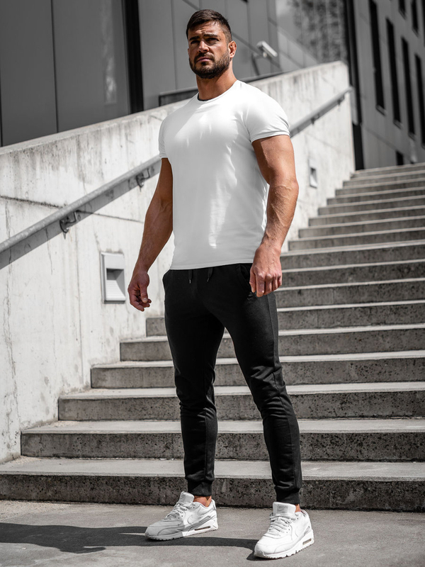 Herren Sporthose Jogger Pants Schwarz Bolf XW02A