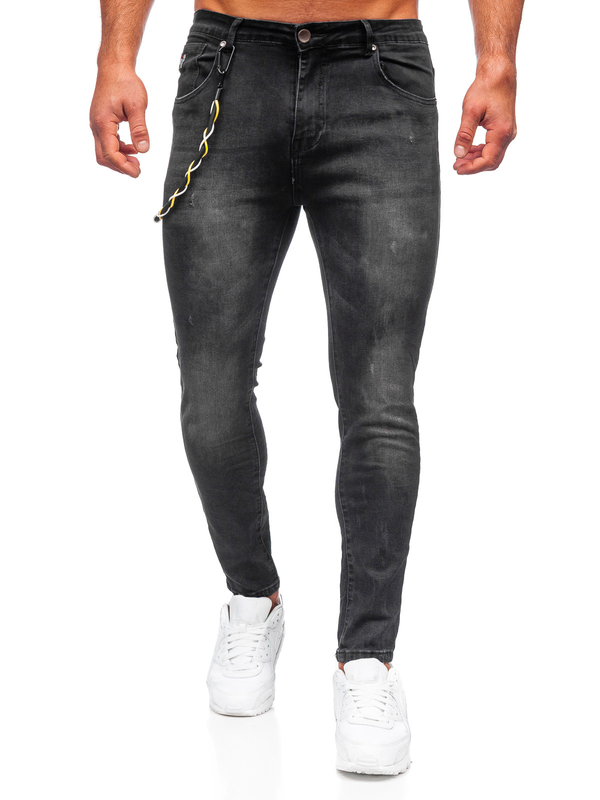Herren Jeanshose regular fit Schwarz Bolf TF098