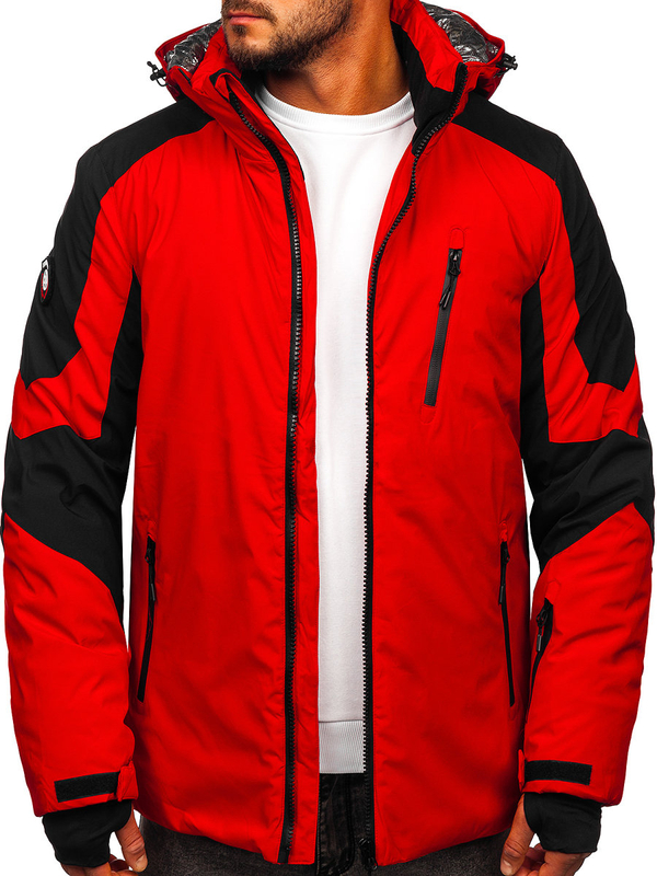 Herren Winterjacke Rot Bolf 6576