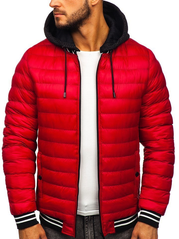 Herren Winterjacke Rot Bolf 5331