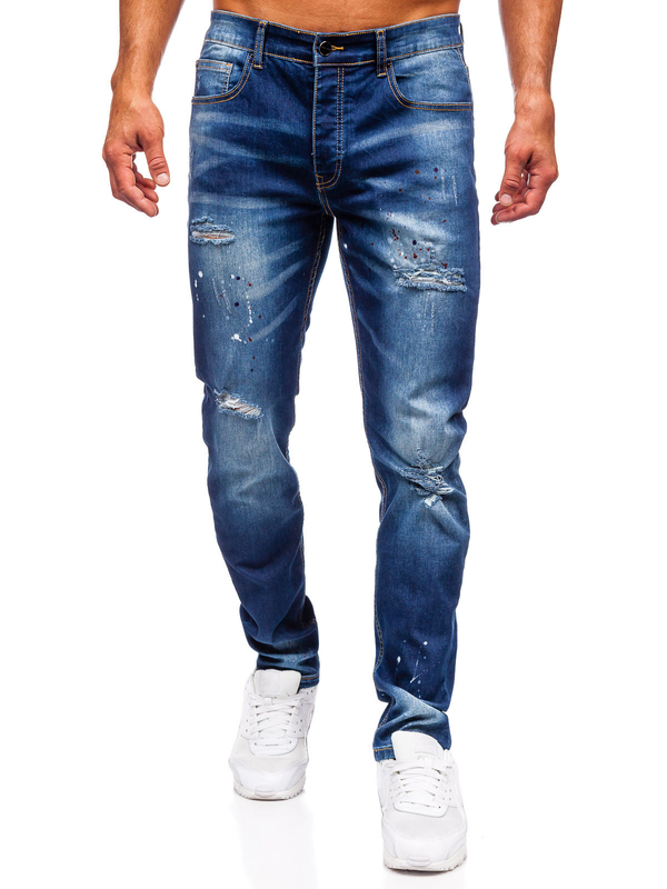 Herren Jeanshose slim fit Dunkelblau Bolf MP0170BS