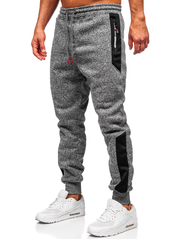 Herren Warme Sporthose Joggers Anthrazit Bolf Q1100