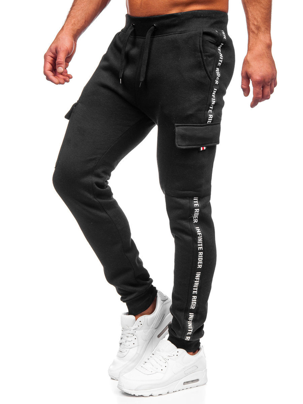 Herren Jogger Pants Cargohose Schwarz Bolf JX8715