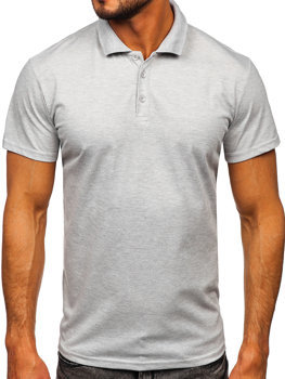 Herren Polohemd Kurzarm Grau Bolf 8T80