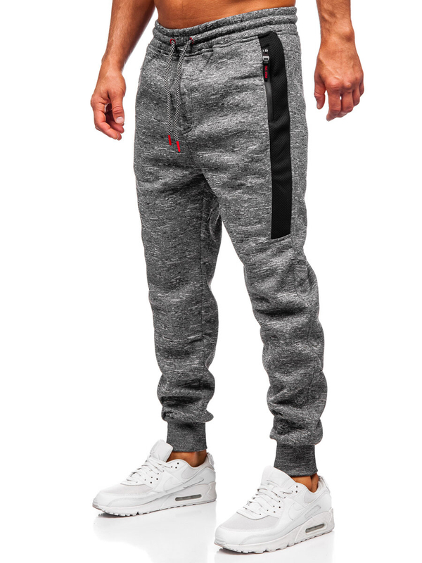 Herren Warme Sporthose Joggers Anthrazit Bolf Q1201