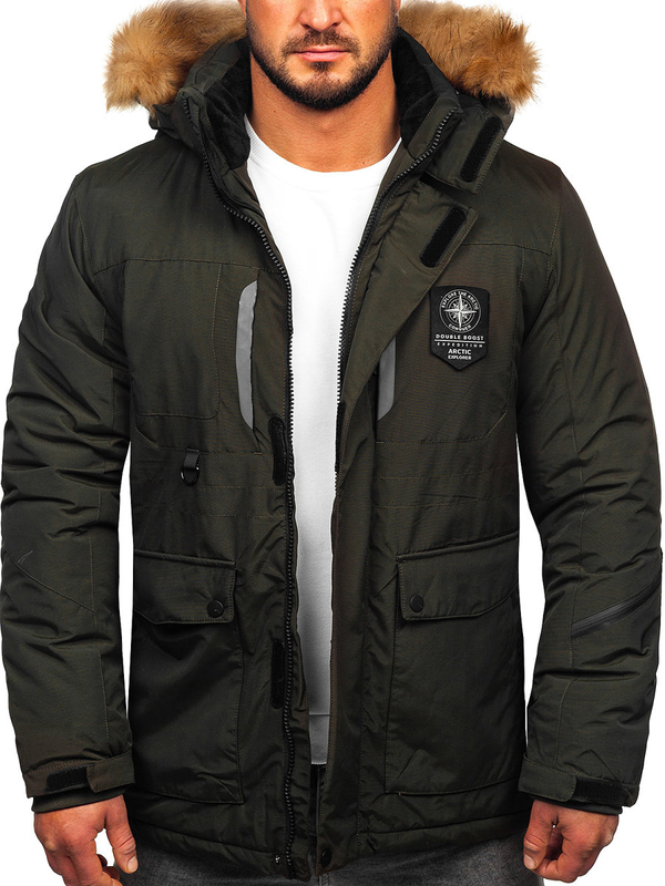Herren Winterjacke Grün Bolf 1827