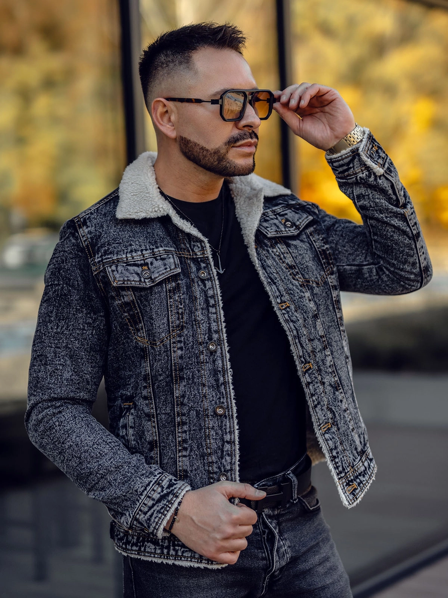 Denim Jacket Herren Jeansjacke Winter Herren Jeansjacke Turcker