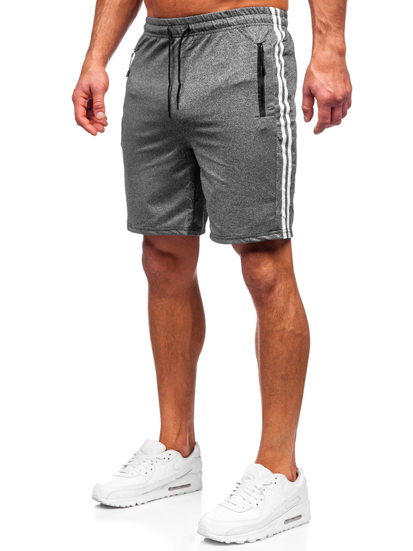 Bolf Herren Kurze Sporthose Shorts Schwarzgrau 68024