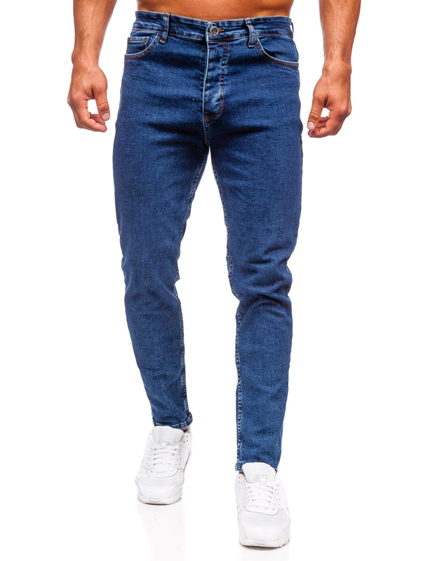 Herren Jeanshose regular fit Dunkelblau Bolf 6053