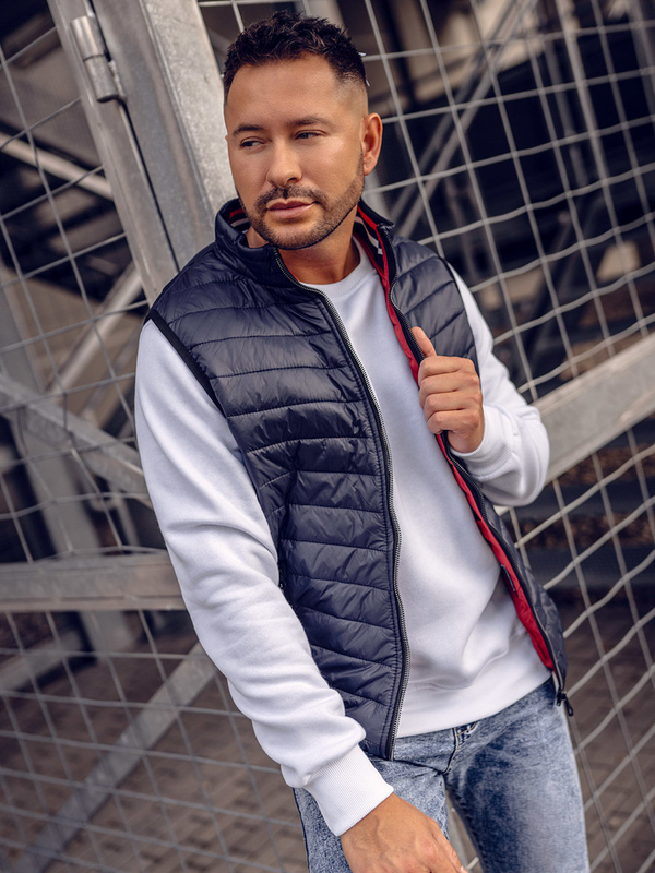 Herren Steppweste Dunkelblau Bolf 7103A