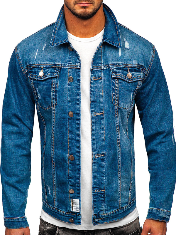 Herren Jeansjacke Blau Bolf MJ500B