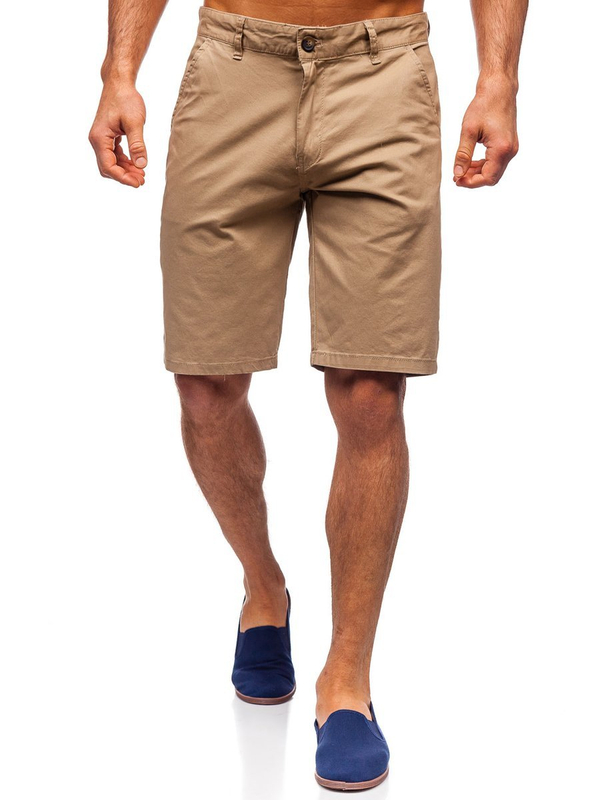 Herren Kurze Hose Shorts Beige Bolf 1140