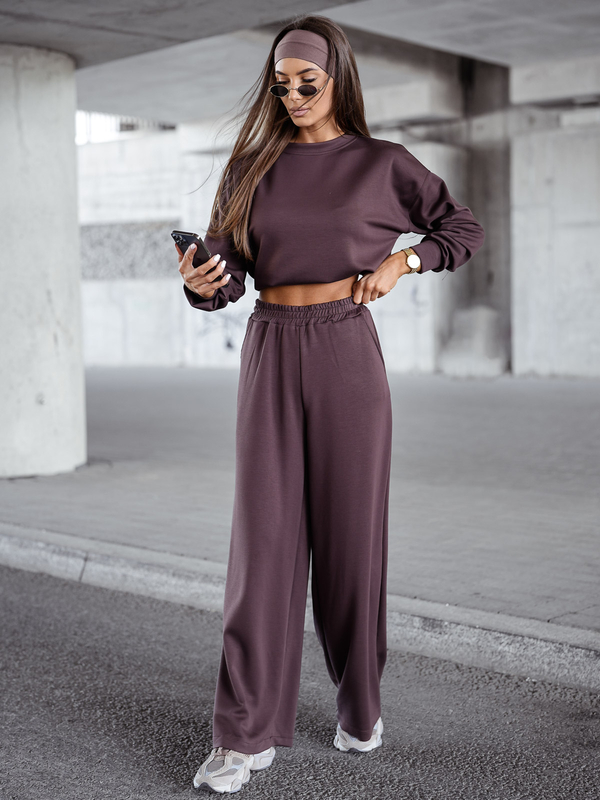 Damen Zweiteiler-Set Schokoladenbraun Bolf 821111