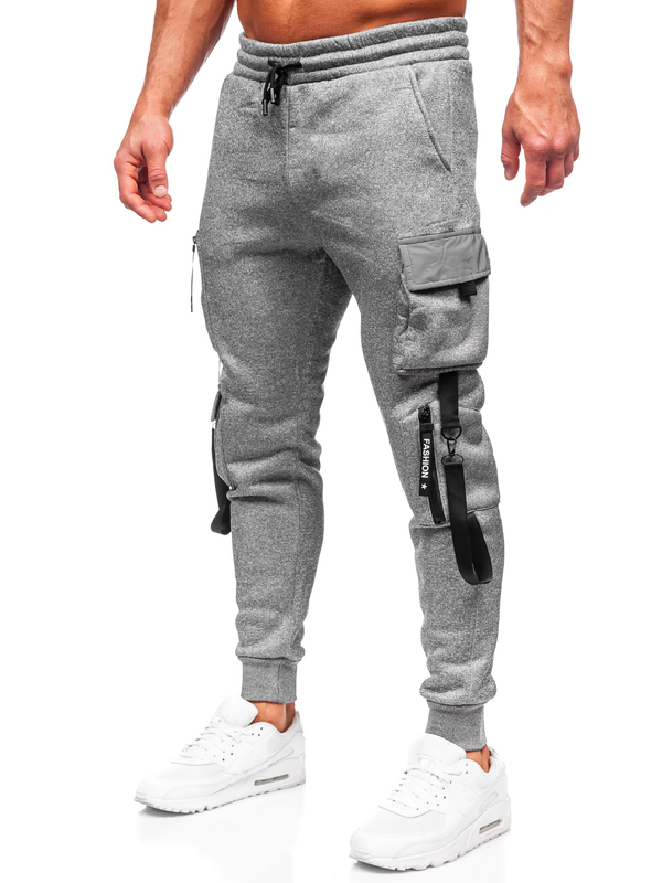 Herren Sporthose Joggers Cargohose Grau Bolf HSS020